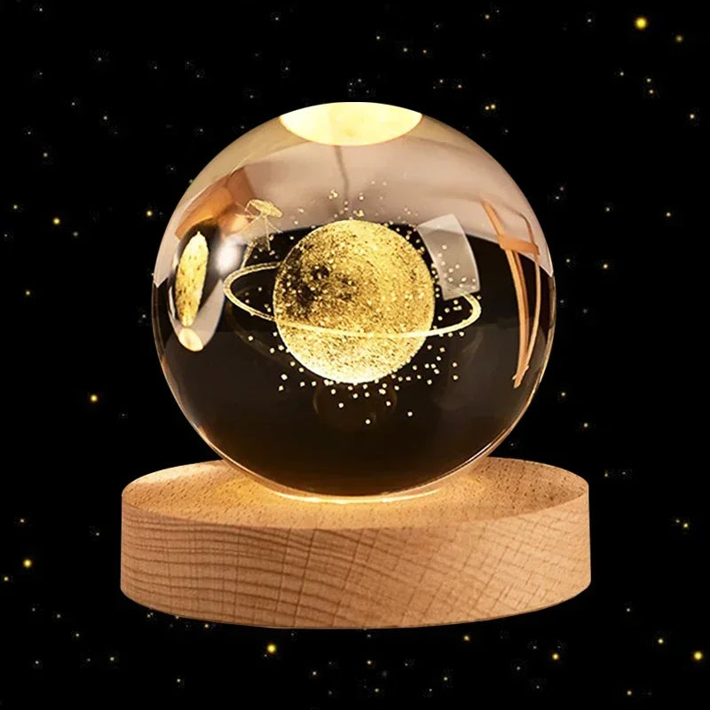 CosmosOrb™ — Bola de Cristal 3D con Universo en Miniatura