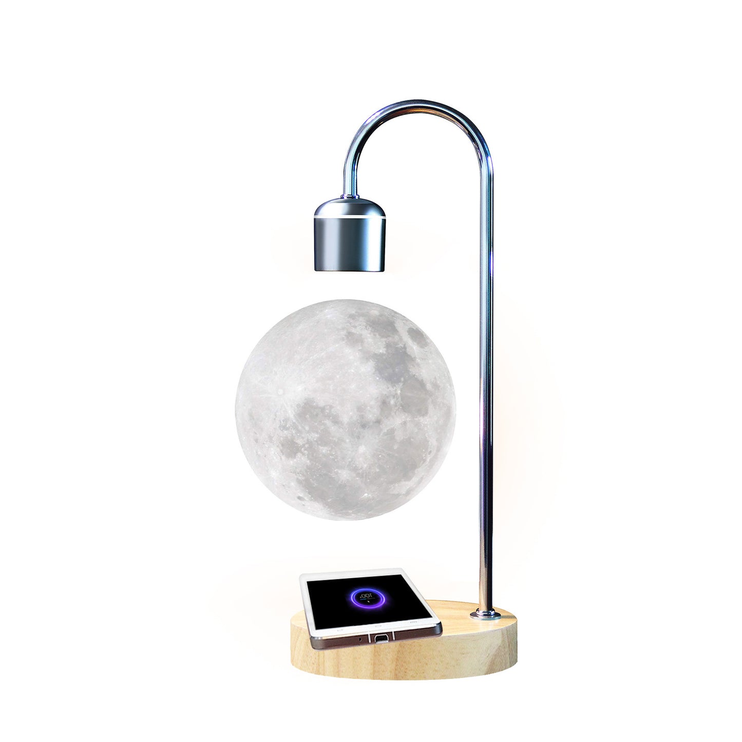 MagniMoon™ — Lámpara Luna Giratoria de Levitación Magnética