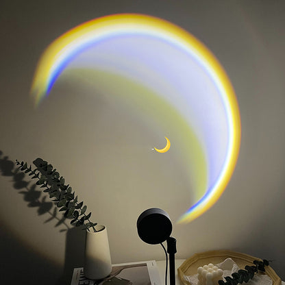 LunaGlow™ — Lámpara Luna LED con Proyección Arcoíris
