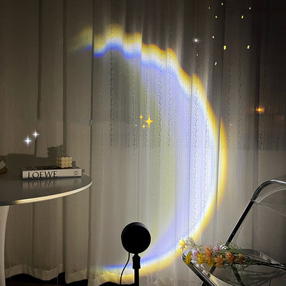 LunaGlow™ — Lámpara Luna LED con Proyección Arcoíris