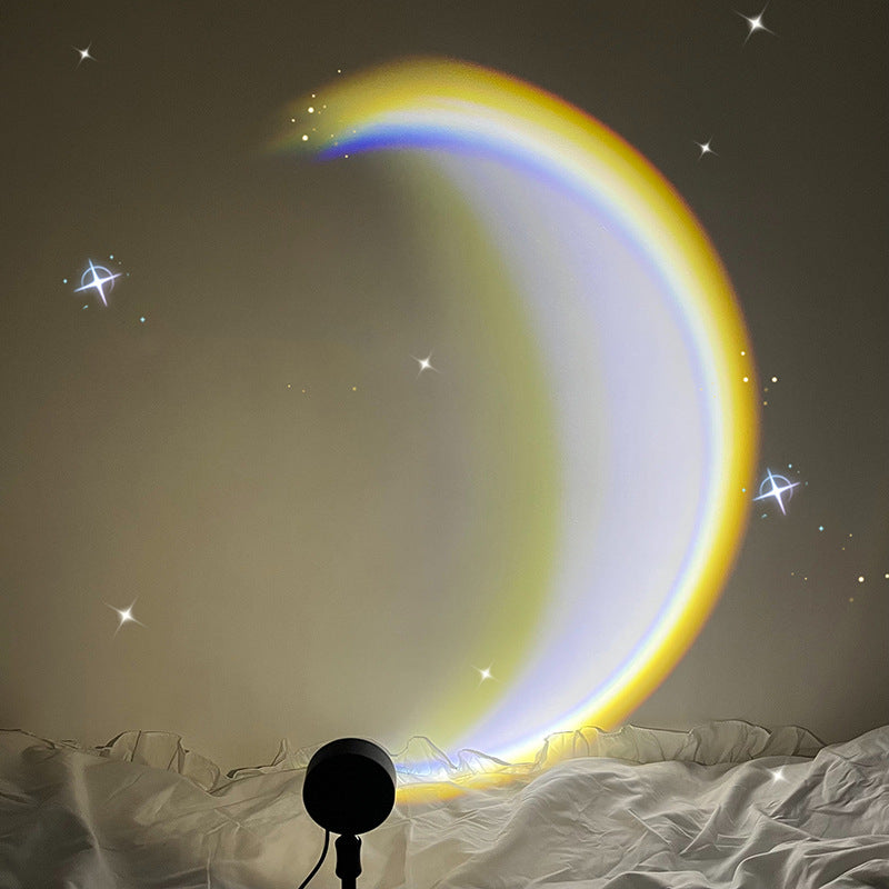 LunaGlow™ — Lámpara Luna LED con Proyección Arcoíris