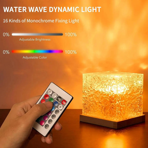 AuroraWave™ — Proyector de Aurora y Olas RGB para Dormitorio