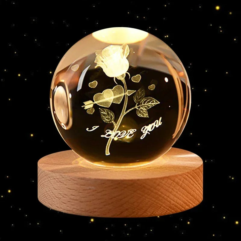 CosmosOrb™ — Bola de Cristal 3D con Universo en Miniatura