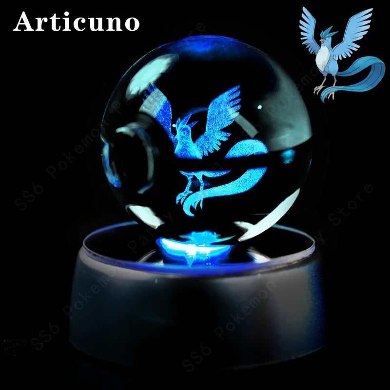 SphereLight™ — Bola de Cristal 3D con Luz LED | Edición Pokémon