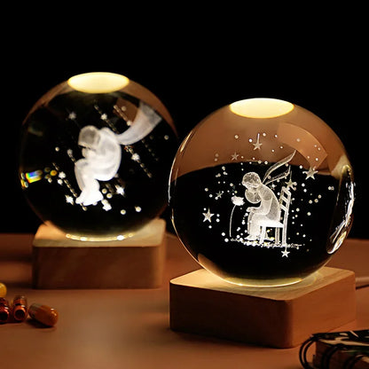 CosmosOrb™ — Bola de Cristal 3D con Universo en Miniatura