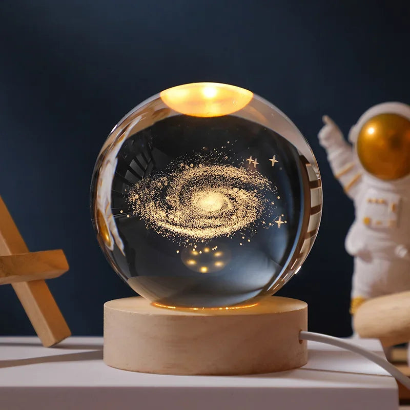 CosmosOrb™ — Bola de Cristal 3D con Universo en Miniatura
