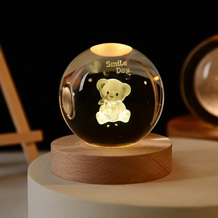 CosmosOrb™ — Bola de Cristal 3D con Universo en Miniatura