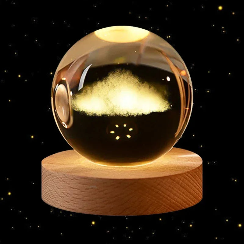 CosmosOrb™ — Bola de Cristal 3D con Universo en Miniatura