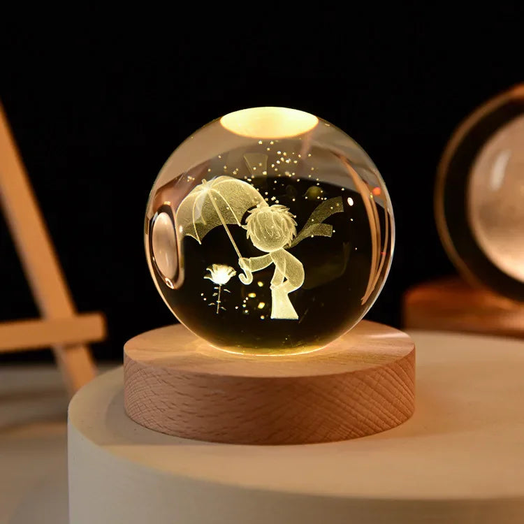 CosmosOrb™ — Bola de Cristal 3D con Universo en Miniatura