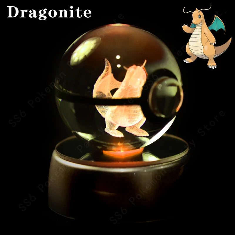 SphereLight™ — Bola de Cristal 3D con Luz LED | Edición Pokémon