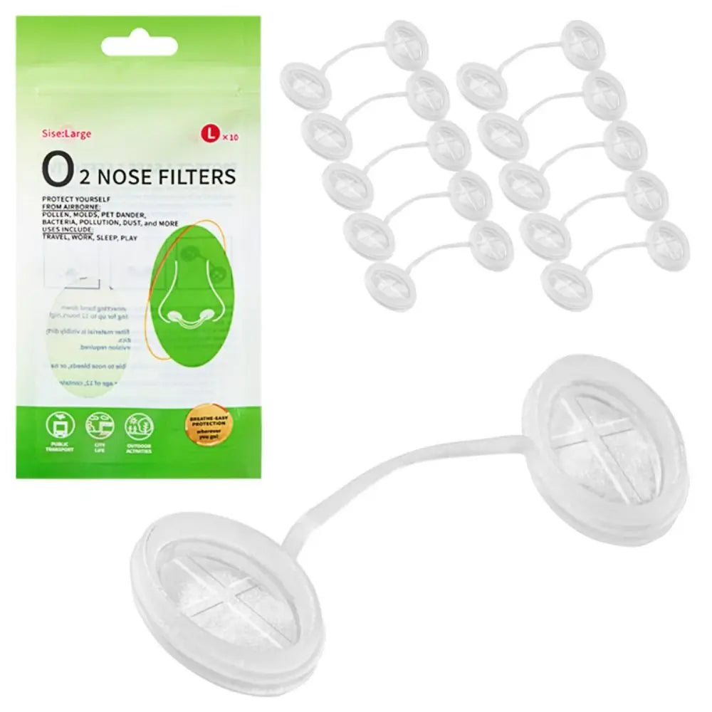 Filtros Nasales Invisibles Antipolvo y Polen | Pack 4 o 10 unidades