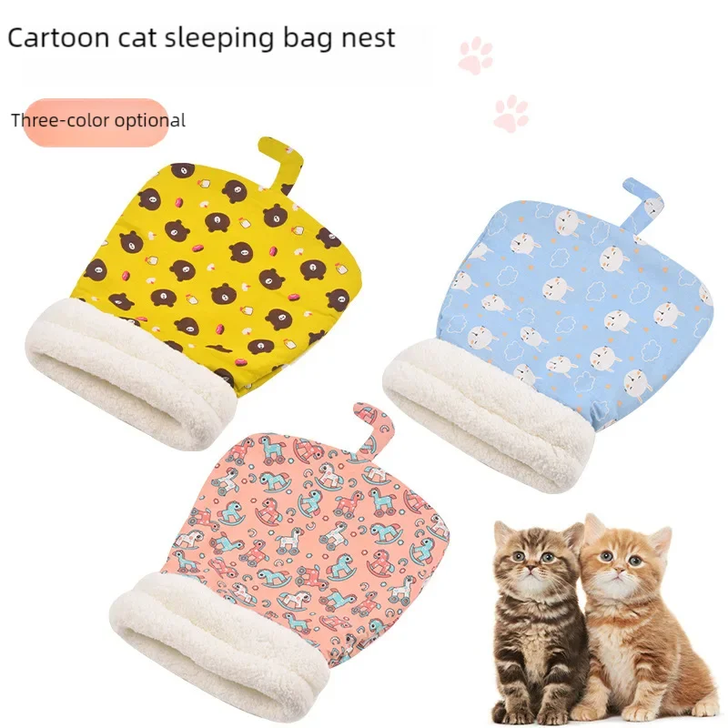 Saco de dormir para gatos en casa