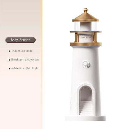 LunaFaro™ — Lámpara Faro con Proyección Lunar y Altavoz Bluetooth