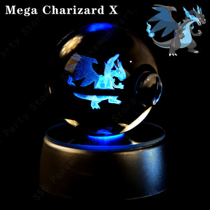 SphereLight™ — Bola de Cristal 3D con Luz LED | Edición Pokémon