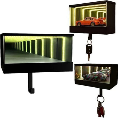 InfiniKey™ — Llavero Organizador LED con Efecto Túnel Infinito