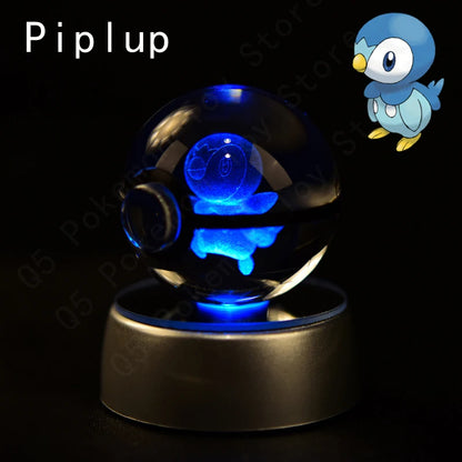 SphereLight™ — Bola de Cristal 3D con Luz LED | Edición Pokémon