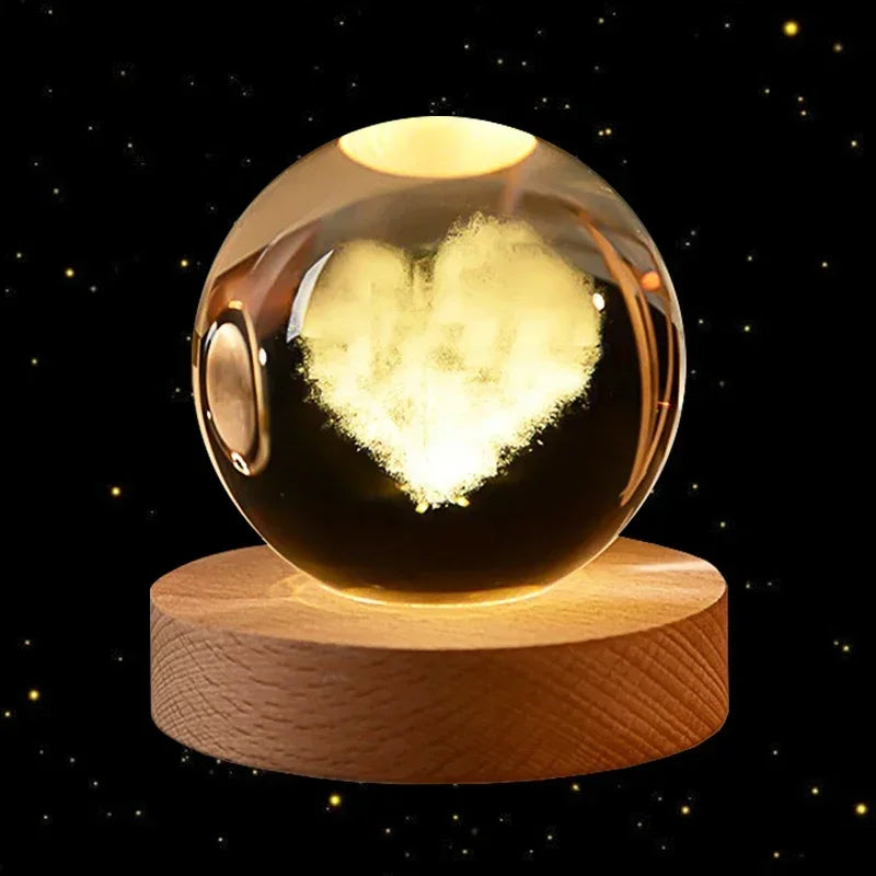 CosmosOrb™ — Bola de Cristal 3D con Universo en Miniatura