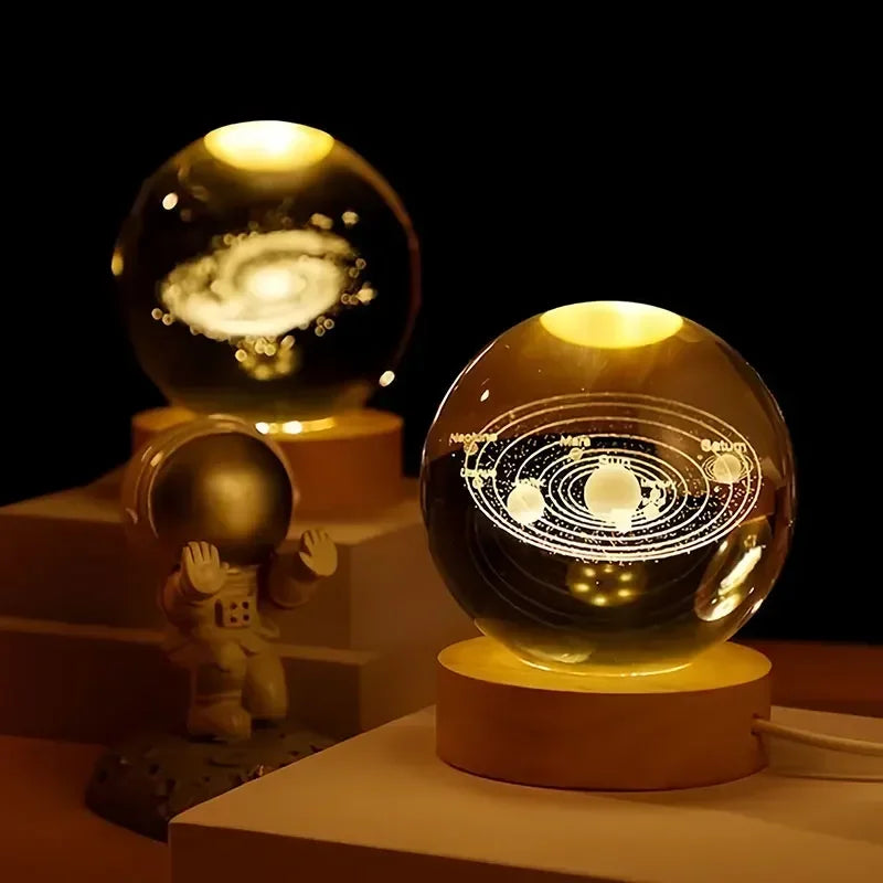 CosmosOrb™ — Bola de Cristal 3D con Universo en Miniatura