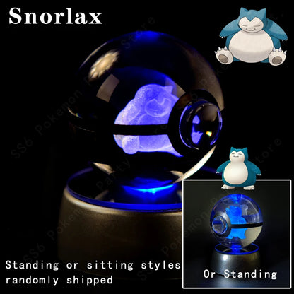 SphereLight™ — Bola de Cristal 3D con Luz LED | Edición Pokémon