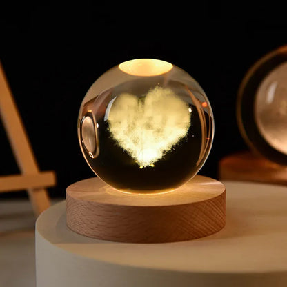 CosmosOrb™ — Bola de Cristal 3D con Universo en Miniatura