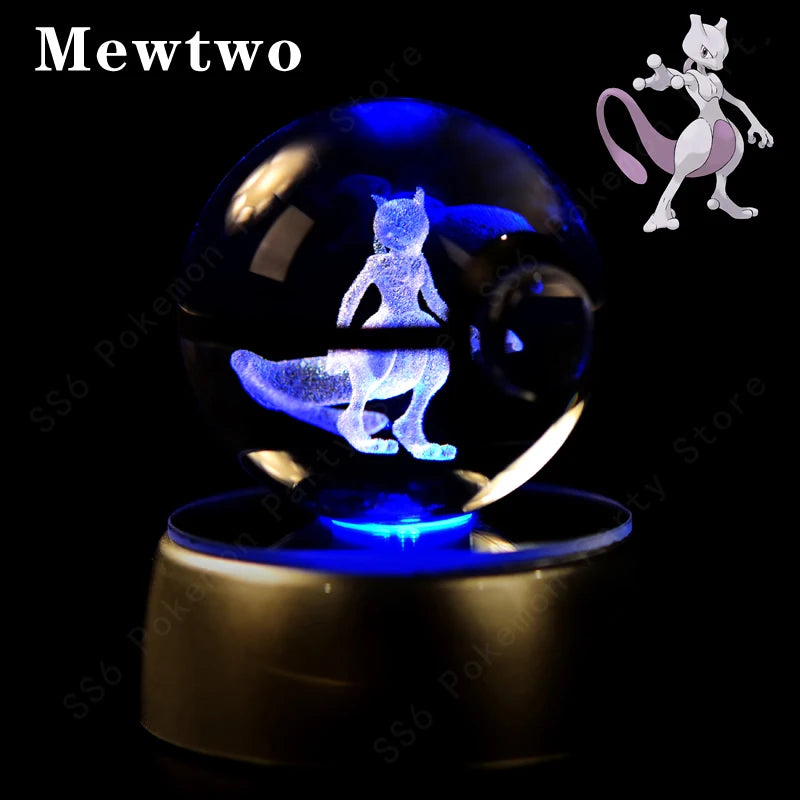 SphereLight™ — Bola de Cristal 3D con Luz LED | Edición Pokémon