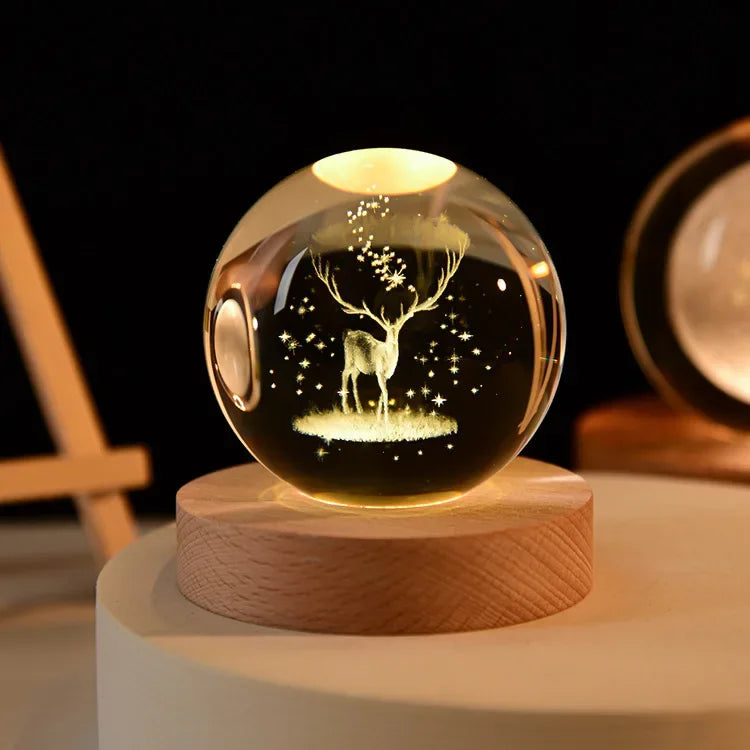 CosmosOrb™ — Bola de Cristal 3D con Universo en Miniatura