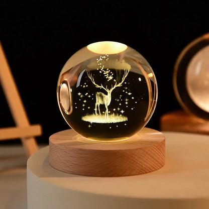 CosmosOrb™ — Bola de Cristal 3D con Universo en Miniatura