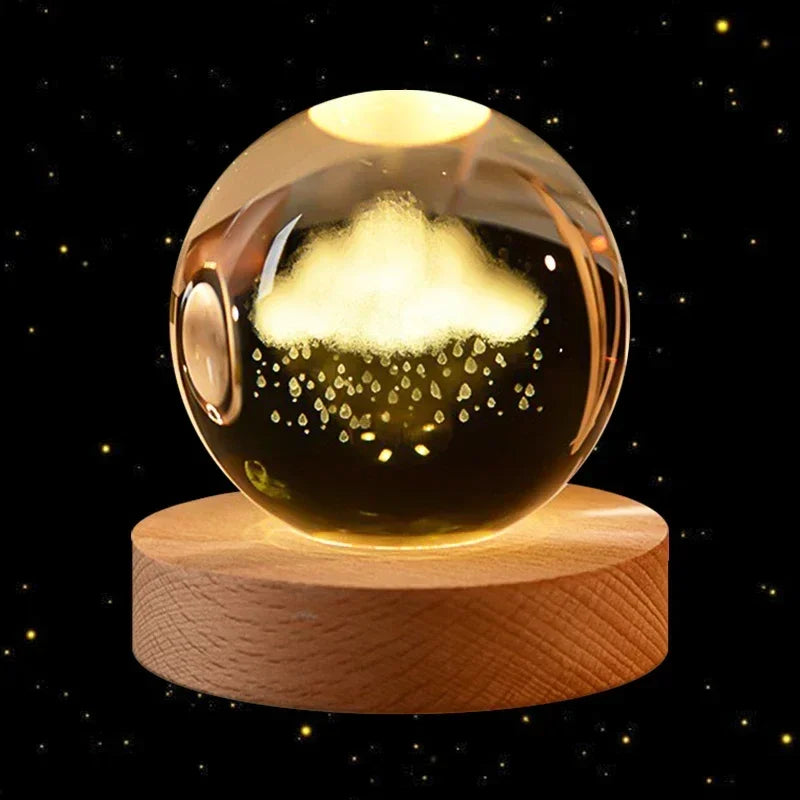 CosmosOrb™ — Bola de Cristal 3D con Universo en Miniatura