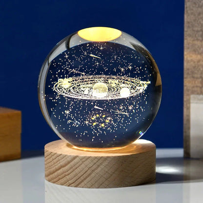 CosmosOrb™ — Bola de Cristal 3D con Universo en Miniatura
