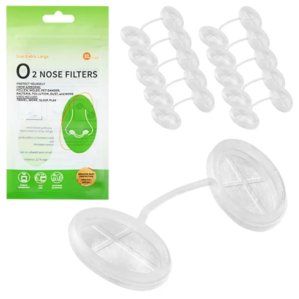 Filtros Nasales Invisibles Antipolvo y Polen | Pack 4 o 10 unidades