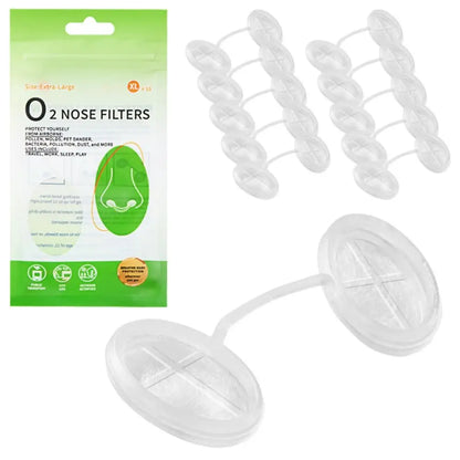 Filtros Nasales Invisibles Antipolvo y Polen | Pack 4 o 10 unidades