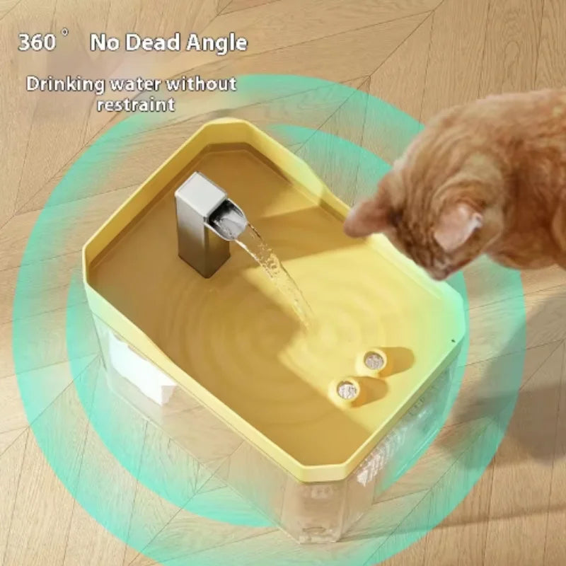 Fuente de agua para gatos 1,5 L con filtro y USB-C