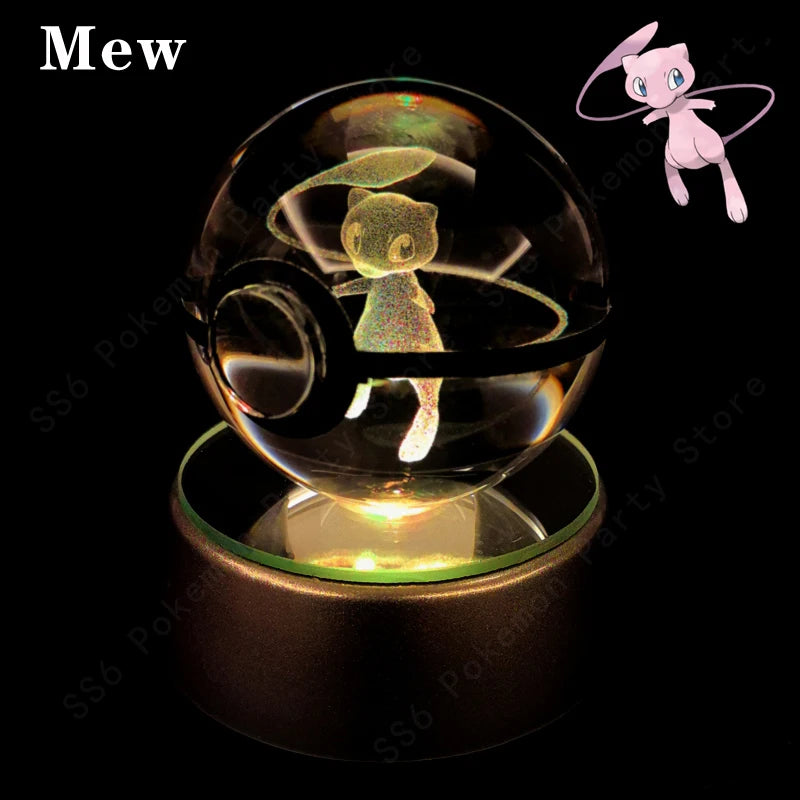 SphereLight™ — Bola de Cristal 3D con Luz LED | Edición Pokémon