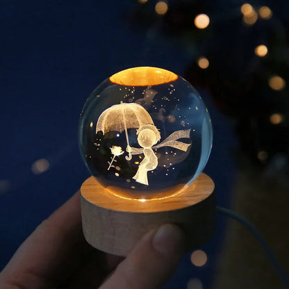 CosmosOrb™ — Bola de Cristal 3D con Universo en Miniatura