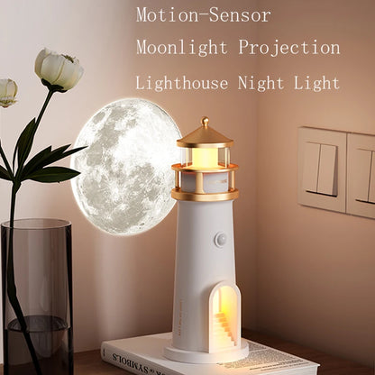 LunaFaro™ — Lámpara Faro con Proyección Lunar y Altavoz Bluetooth