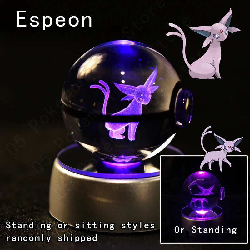 SphereLight™ — Bola de Cristal 3D con Luz LED | Edición Pokémon