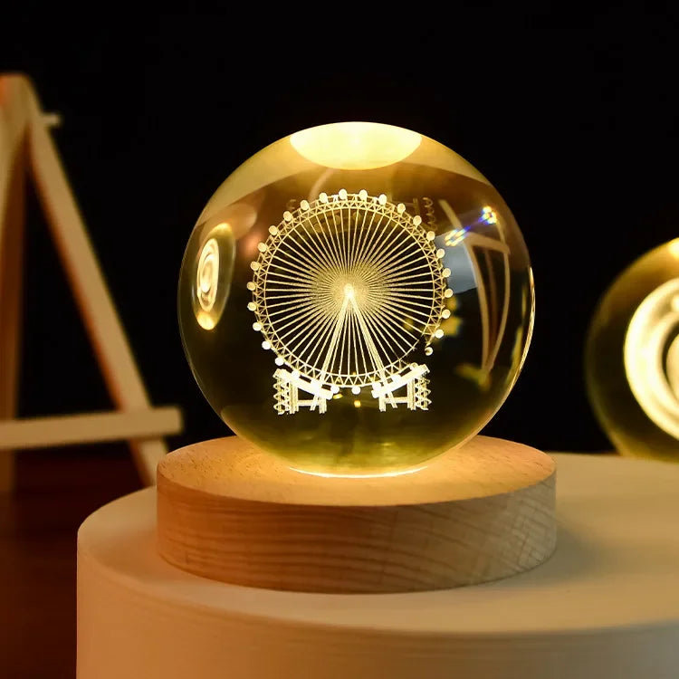 CosmosOrb™ — Bola de Cristal 3D con Universo en Miniatura