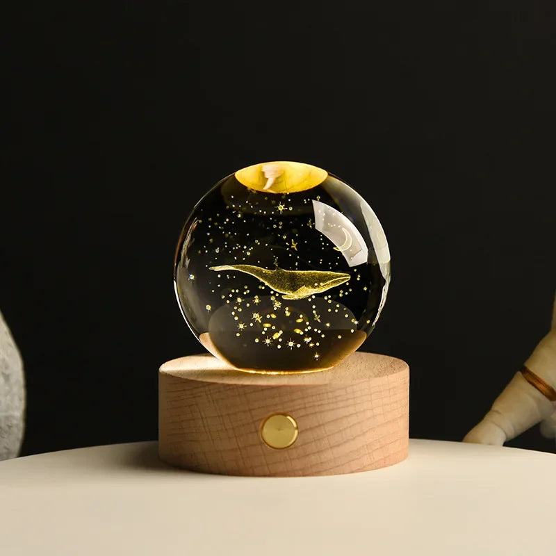 CosmosOrb™ — Bola de Cristal 3D con Universo en Miniatura