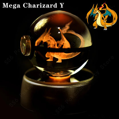 SphereLight™ — Bola de Cristal 3D con Luz LED | Edición Pokémon