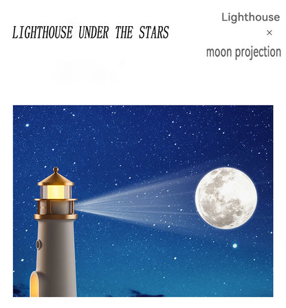 LunaFaro™ — Lámpara Faro con Proyección Lunar y Altavoz Bluetooth