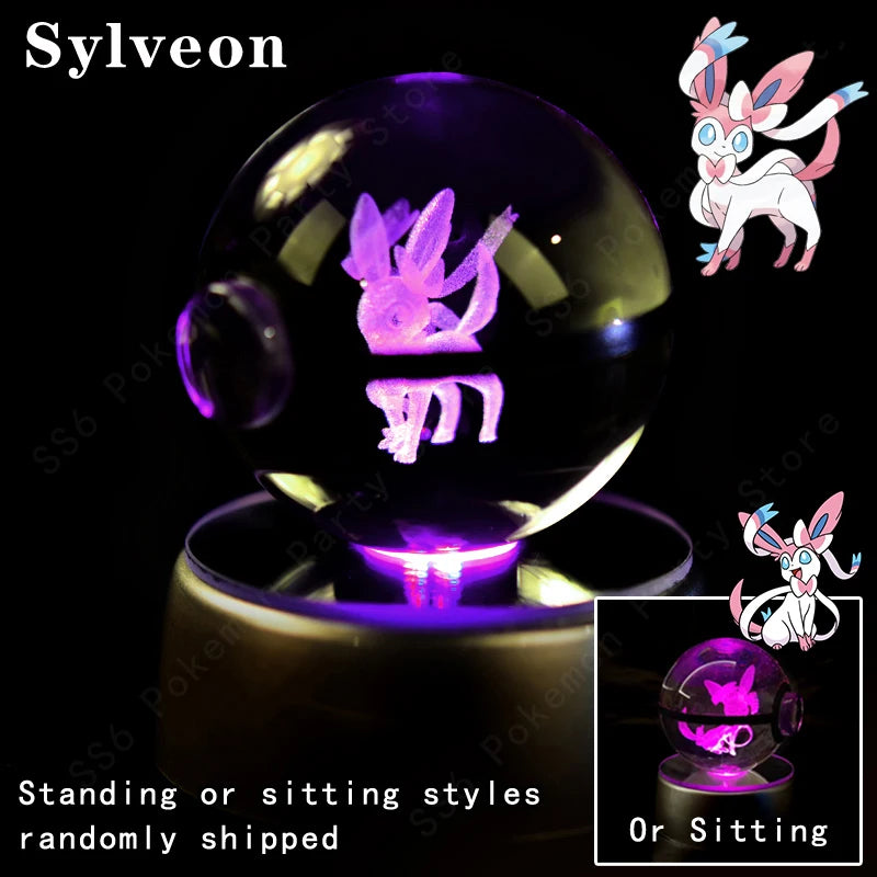 SphereLight™ — Bola de Cristal 3D con Luz LED | Edición Pokémon