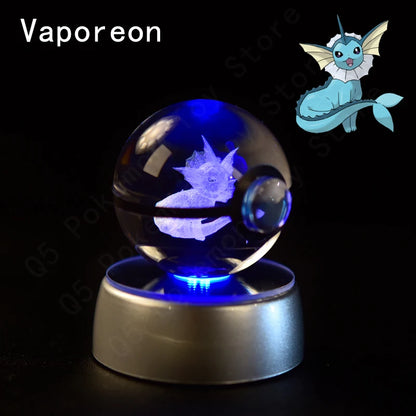 SphereLight™ — Bola de Cristal 3D con Luz LED | Edición Pokémon