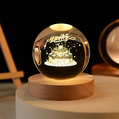 CosmosOrb™ — Bola de Cristal 3D con Universo en Miniatura