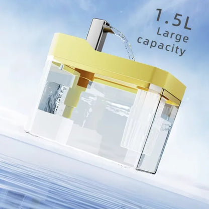 Fuente de agua para gatos 1,5 L con filtro y USB-C