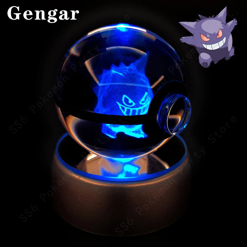 SphereLight™ — Bola de Cristal 3D con Luz LED | Edición Pokémon