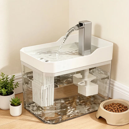 Fuente de agua para gatos 1,5 L con filtro y USB-C