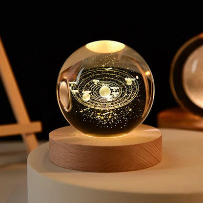 CosmosOrb™ — Bola de Cristal 3D con Universo en Miniatura