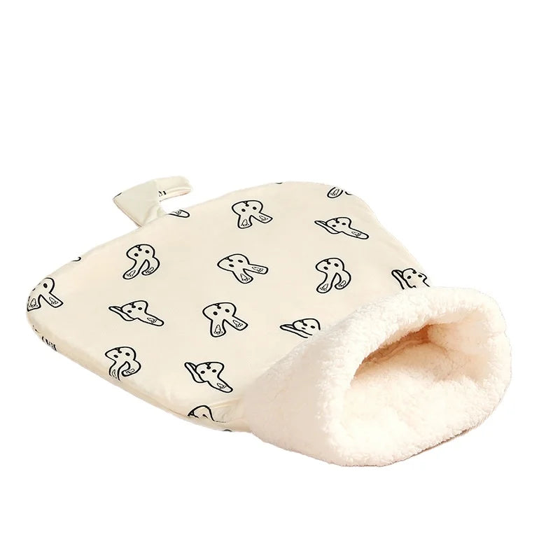 Saco de dormir para gatos color beige