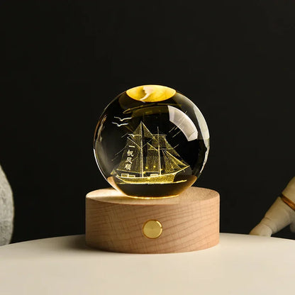 CosmosOrb™ — Bola de Cristal 3D con Universo en Miniatura