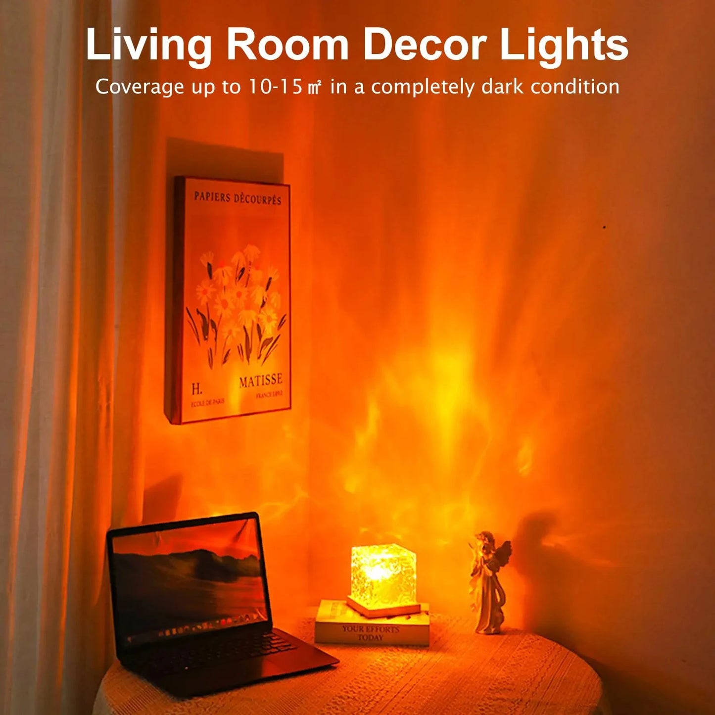 AuroraWave™ — Proyector de Aurora y Olas RGB para Dormitorio